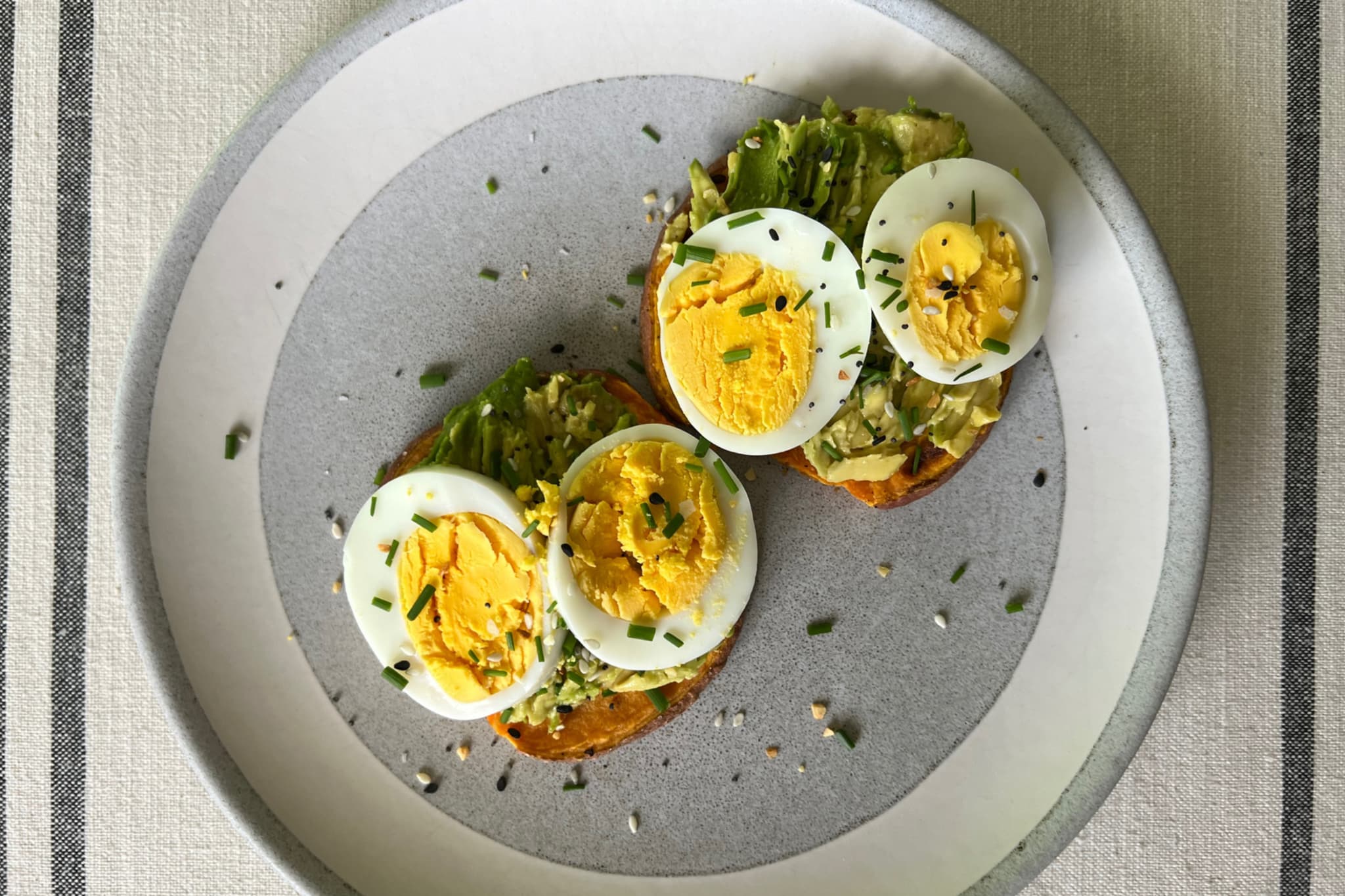 Sweet Potato Toast with Avocado and Egg Real Food Well