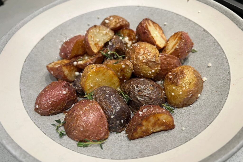Crispy Air Fried Seasoned Potatoes | Real Food Well